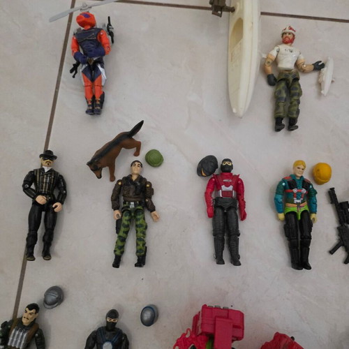 Cobra Rattler with 6 vehicles and 24 Gi Joe figures used