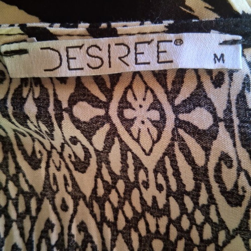 Desiree set with palazzo pants and long tunic like new, black and white