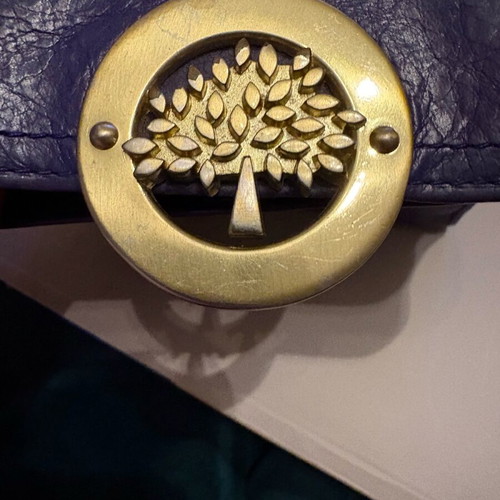 Mulberry wallet used, leather, purple