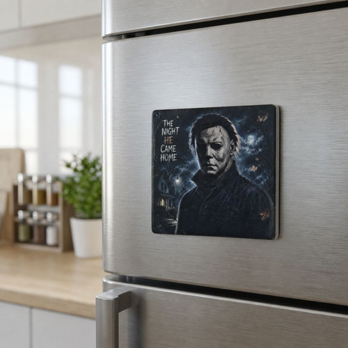 Halloween Michael Myers Ceramic Fridge Magnet 57×57 mm new