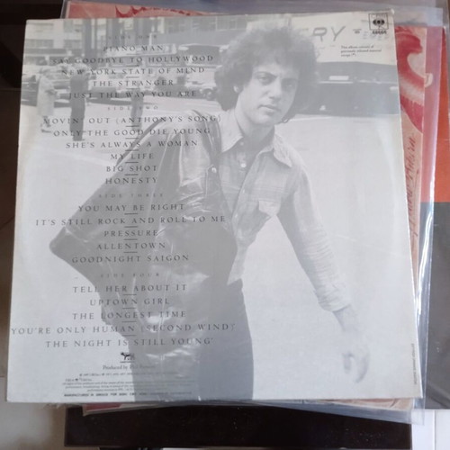 Billy Joel Greatest Hits Volume I & Volume II 2 x Vinyl LP like new