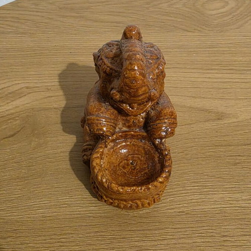 Elephant Tealight Holder ceramic, like new