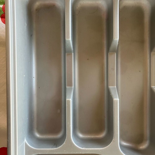 Cutlery tray 6 slots like new, gray