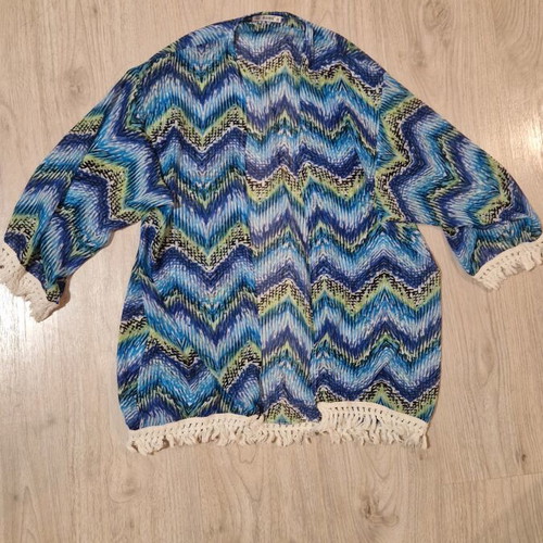 Women's Kimono Exé new, white and blue, one size