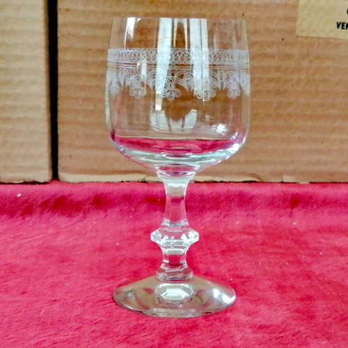 Set of 6 Duropor Venezia Stemmed Glasses 180 ml new