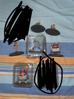 Dragonball Hachette miniatures, 6 figures, 1 double