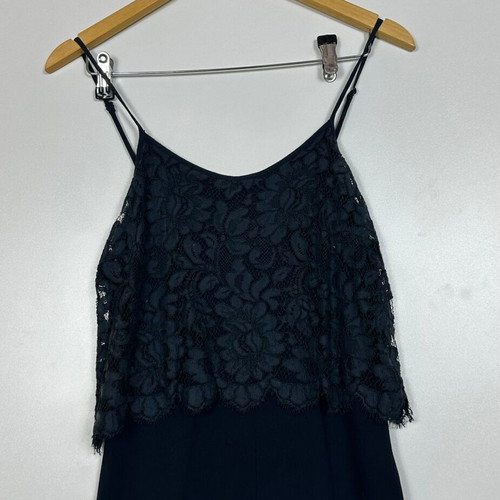 Sandro jumpsuit like new, dark blue, lace, size S