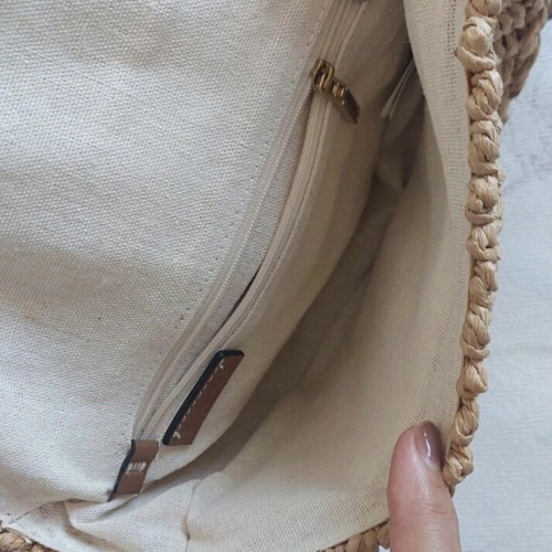 Parfois straw bag new, beige