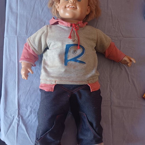Smoby Robbie vintage doll, 60cm, 2000s