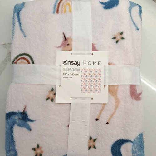 H&M Kids Bedding Set with Fleece Blanket, New, Organic Cotton