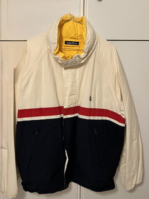 Nautica men's lightweight windbreaker jacket XL like new, multicolor