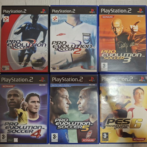 Pro Evolution Soccer 1 2 3 4 5 6 for PlayStation 2 like new
