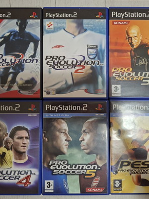 Pro Evolution Soccer 1 2 3 4 5 6 for PlayStation 2 like new