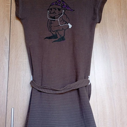 Freesoul midi dress black used, missing belt