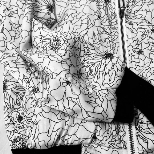 Pepe Jeans Bomber Jacket white-black floral, like new, size S