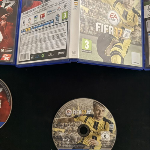 2017 Sports Game Set for PlayStation 4 like new, FIFA 17, PES 2017, NBA 2K17
