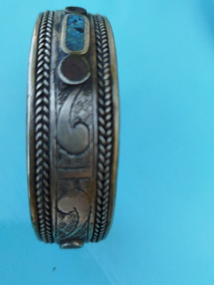 Tuareg handmade bracelet used, metal arjante