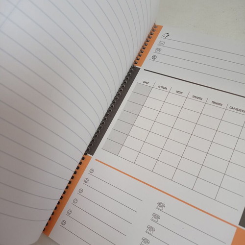 Spiral notebooks like new, 2 pieces, 18x24 cm, 4 subjects