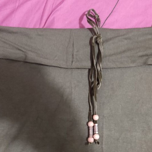 Strapples top khaki elastic Large Bershka like new