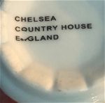 Χριστουγεννιάτικο σετ 12 τμχ. CHELSEA COUNTRY HOUSE ENGLAND Vintage  πορσελάνης του  καφέ από 6 φλιτζάνια και 6 πιατάκια....Αμεταχείριστο σε καπελιέρα!