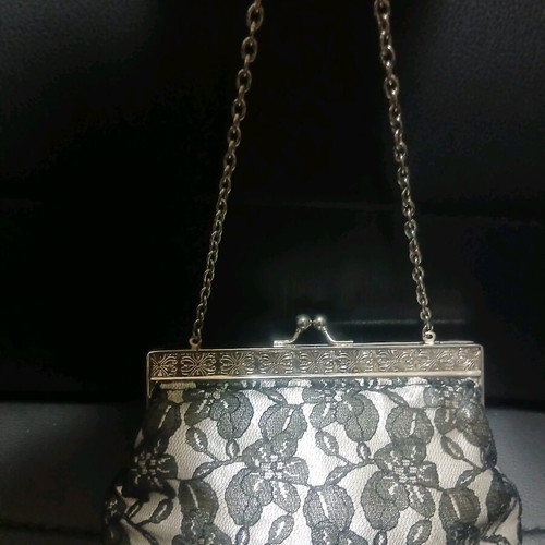 Frangi-Tie Rack London evening bag new with chain 20×13cm