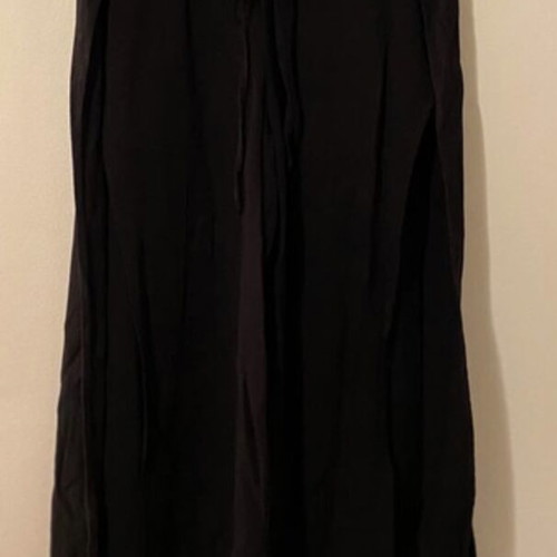Pull & Bear Boho high waisted flowy pants with side slit