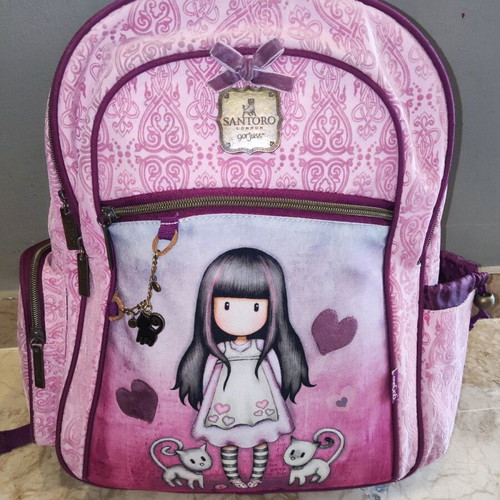 Santoro Gorjuss Tall Tales school backpack like new with pencil cases