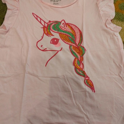 H&M set of 6 girls' short-sleeve tops like new, pastel colors, age 8-10