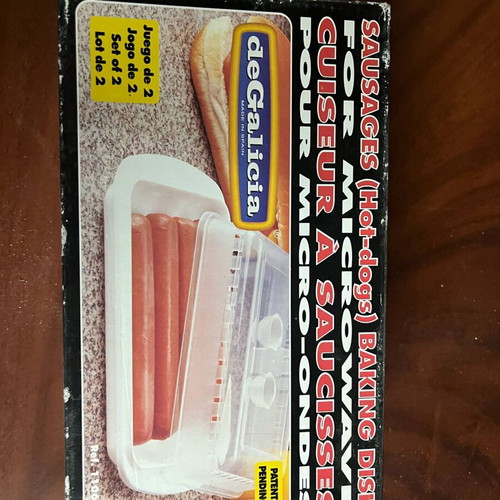 Sausages baking dish for microwave