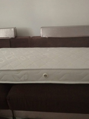 Children's mattress used, with cot in excellent condition