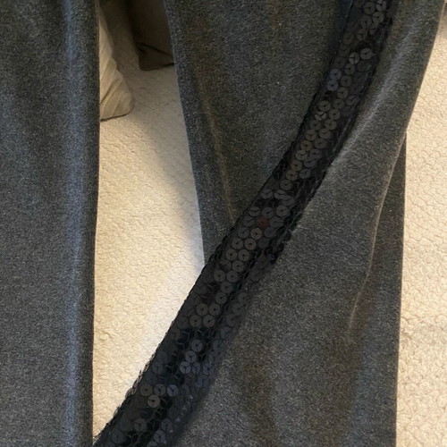 Velour tracksuit with sequins and 2 cotton leggings used