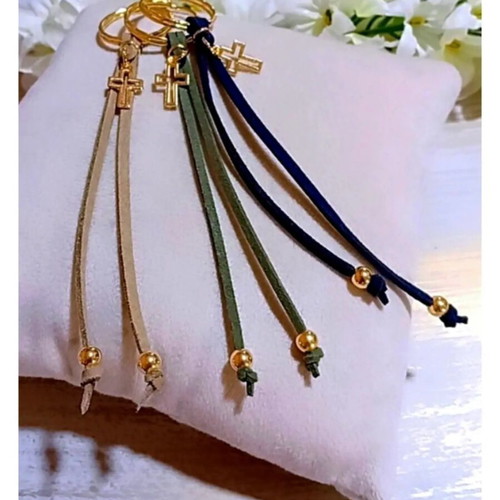 Handmade Martyrika Keychains with Suede Cord in Various Colors
