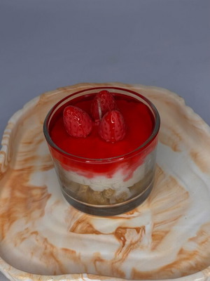 Κερί Strawberry Cheesecake χειροποίητο, καινούργιο