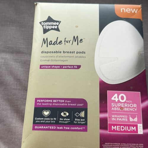 Tommee Tippee Disposable Breast Pads Medium 40 pcs new