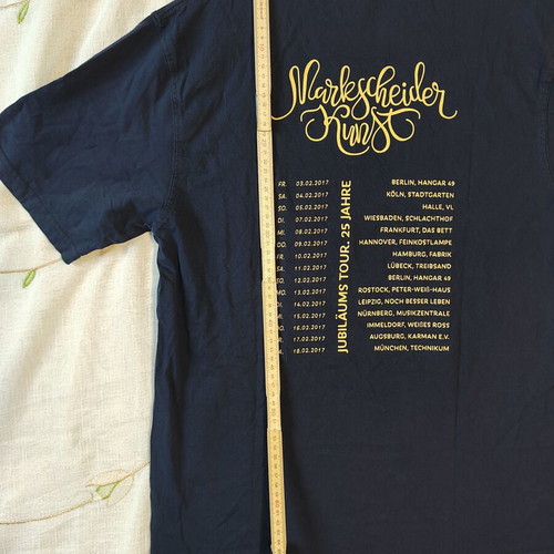 Markscheider Kunst 25 Years Anniversary Tour T-shirt size L like new
