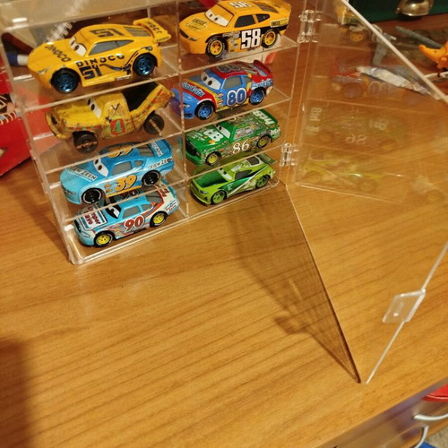 Acrylic cases for toy cars like new, set of 2