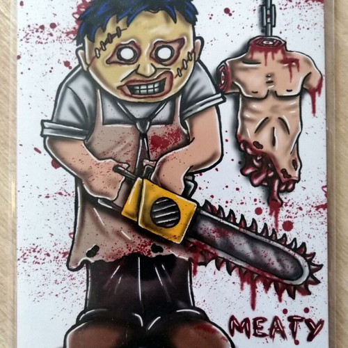 Leatherface decorative card like new from London