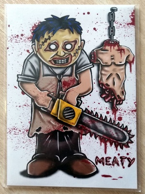 Leatherface διακοσμητική κάρτα σαν καινούργια από Λονδίνο