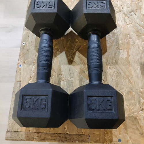 Dumbbells with rack, like new fitness equipment