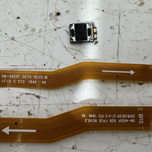 Samsung Galaxy A9 2018 SM-A920F flex and headset set used