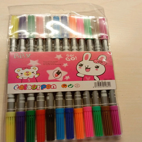 Markers new with thick and thin tip