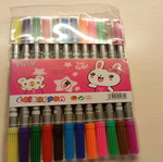 Markers new with thick and thin tip