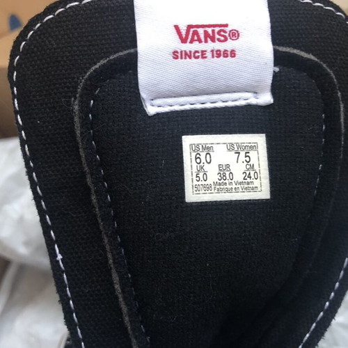 Vans X MOCA Frances Stark Sk8-Hi women's shoes new size 38