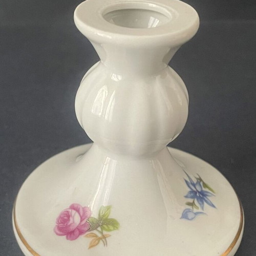 Vintage Wagner & Apel porcelain candlestick from East Germany like new