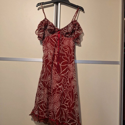 Salt & Pepper red spaghetti strap dress like new, size S