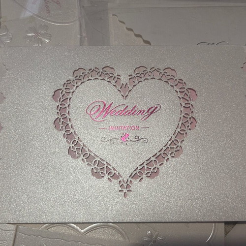 Wedding invitations new vintage with envelopes