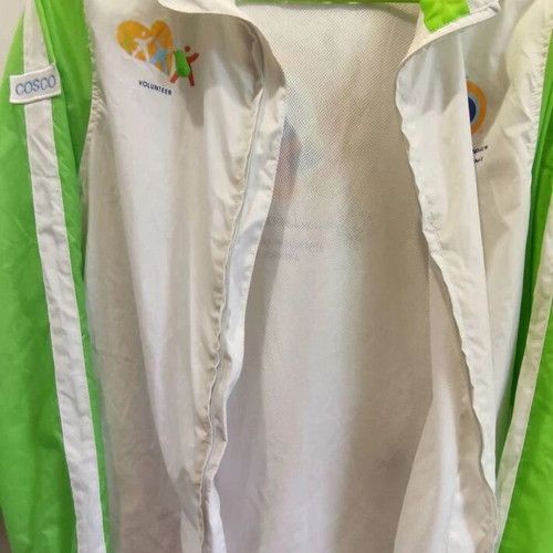 Special Olympics Athens 2011 volunteer shirt and jacket new with pouch