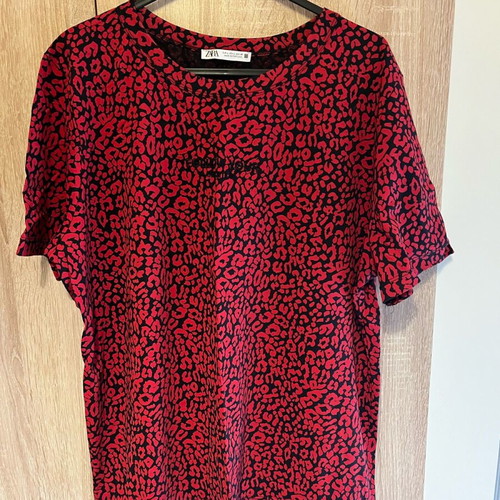 Zara summer t-shirt new, red, size L