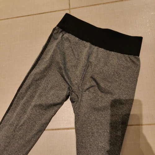 Leggings elastic thin fabric, fits S-M, like new, grey