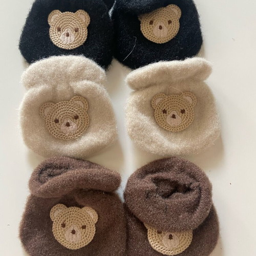 Baby gloves new, set of 3 pairs